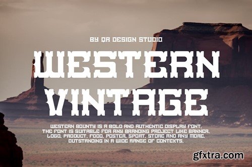 Western Bounty - Classic Typeface Font 626T8AW