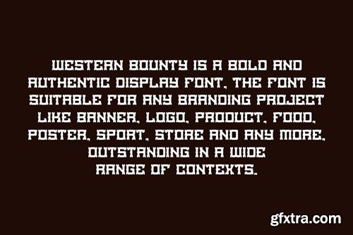 Western Bounty - Classic Typeface Font 626T8AW