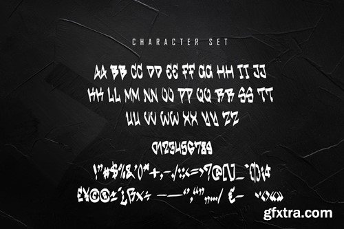 Raised - Graffiti Font PKCDBCM