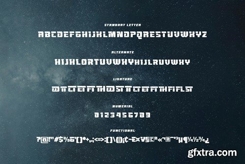 Advero Futuristic Font PZ468C2