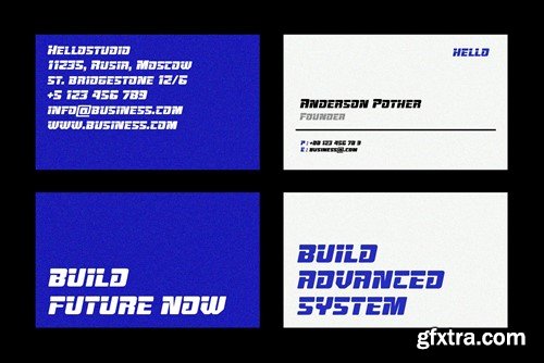 Advero Futuristic Font PZ468C2