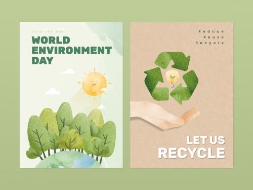 Editable World Environment Day Poster Layout - 441407846