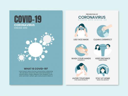 Prevention of Coronavirus Poster Layout - 441407905