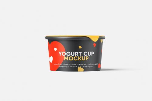 Yogurt Cup Mockup