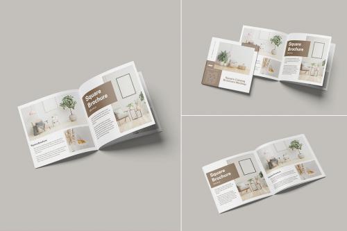 square brochure mockup