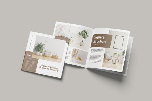 square brochure mockup