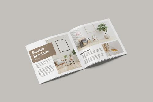 square brochure mockup