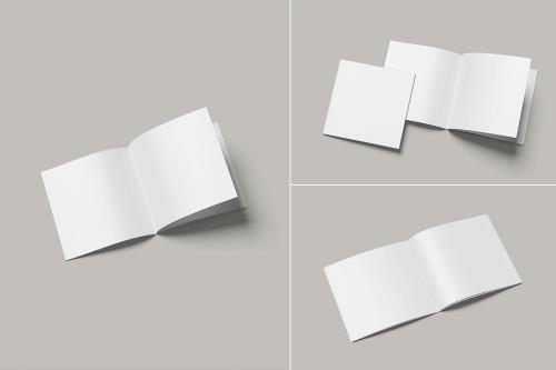 square brochure mockup