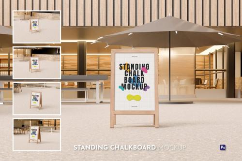 Standing Chalkboard Mockup