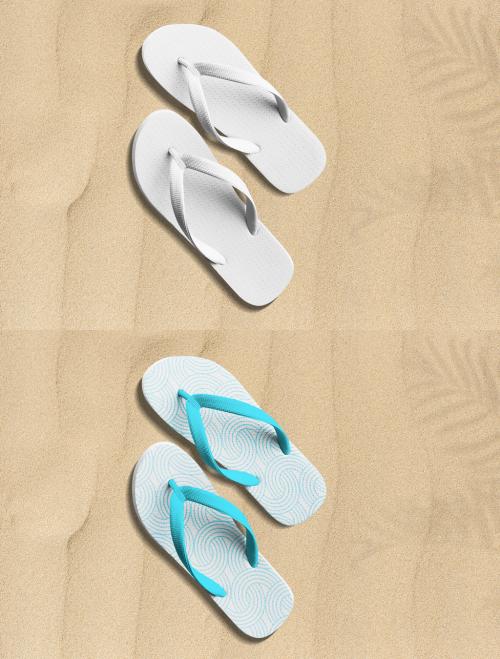 Editable Summer Flip Flop Mockup - 442162578