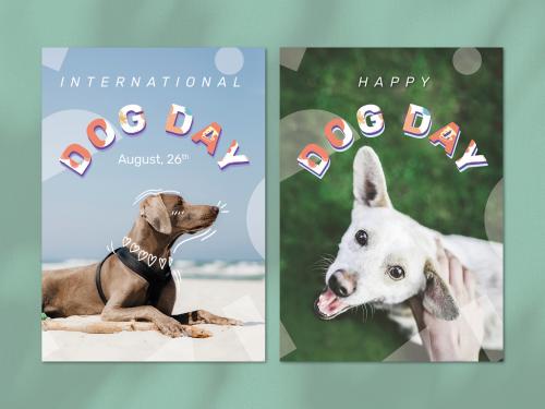 Editable Poster Layout for International Dog Day - 442162663