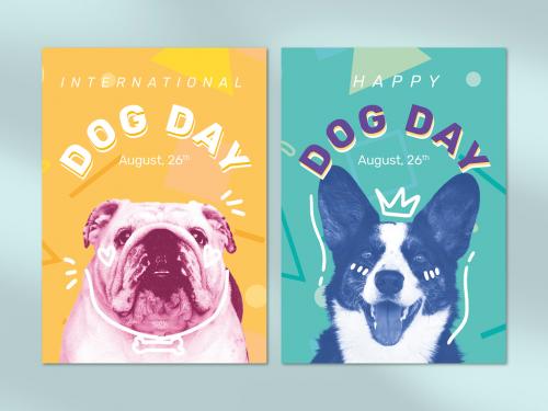 Editable Dog Day Poster Layout - 442162665