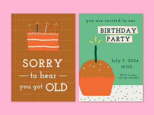 Birthday Party Invitation Card Layour - 442162677