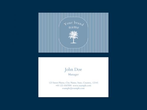 Summer Business Card Layout - 442162683