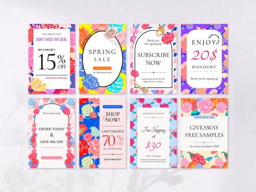 Spring Floral Sale Layour - 442162725