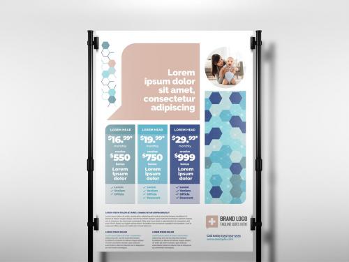 Health Insurance Poster Flyer Layout  - 442380697