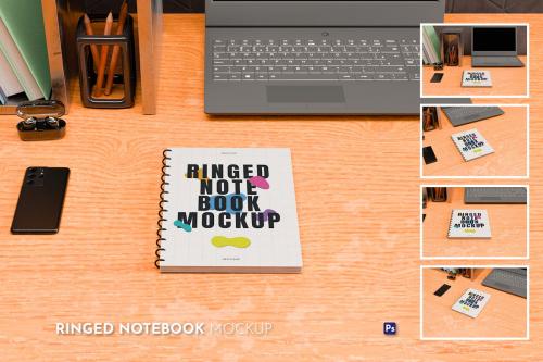 Ringed Notebook Mockup