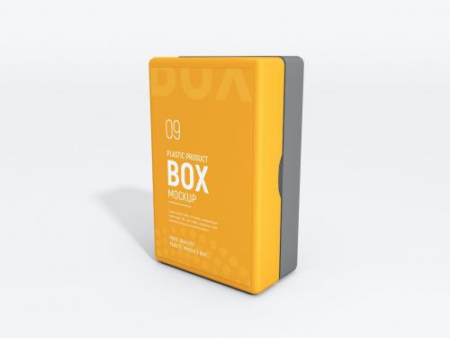 Plastic Product Box Branding Mockup Set