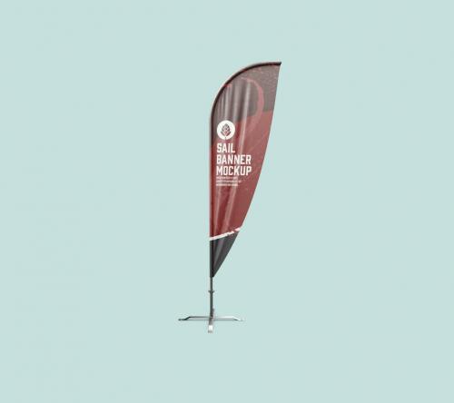 Classic Flying Banner Mockup