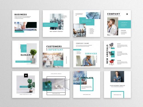 12 Modern Business Social Layouts - 442392466