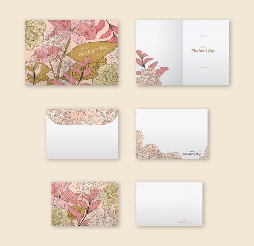 Floral Greeting Card Set - 442396053