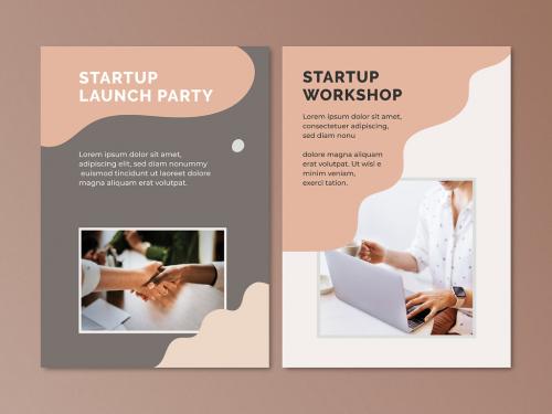 Startup Poster Layour for Small Business - 442405610