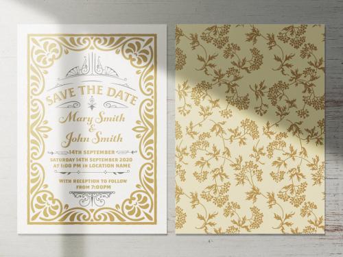 Wedding Invitation Layout - 442406765