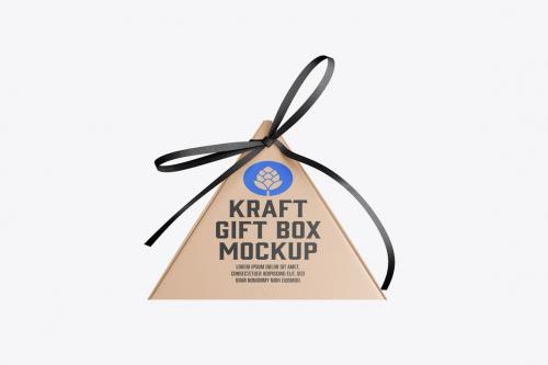 Pyramid Gift Box Mockup