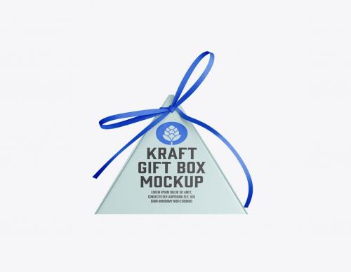 Pyramid Gift Box Mockup