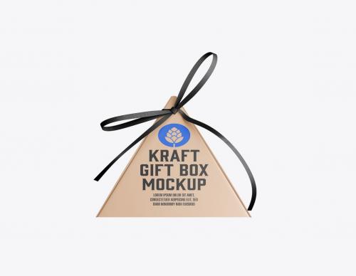 Pyramid Gift Box Mockup