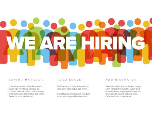 We Are Hiring Minimalistic Flyer Template - 442423002