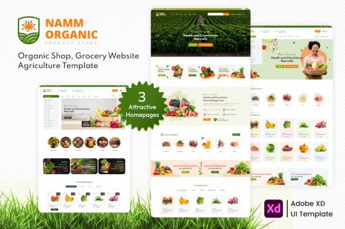 Namm - Organic Shop, Grocery XD Template