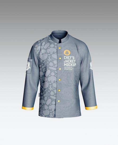 Men's Chef's Jacket Mockup