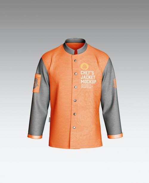 Men's Chef's Jacket Mockup