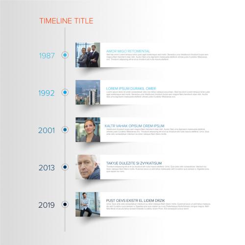 Simple Minimalistic Square Photo Timeline Layout - 442423041