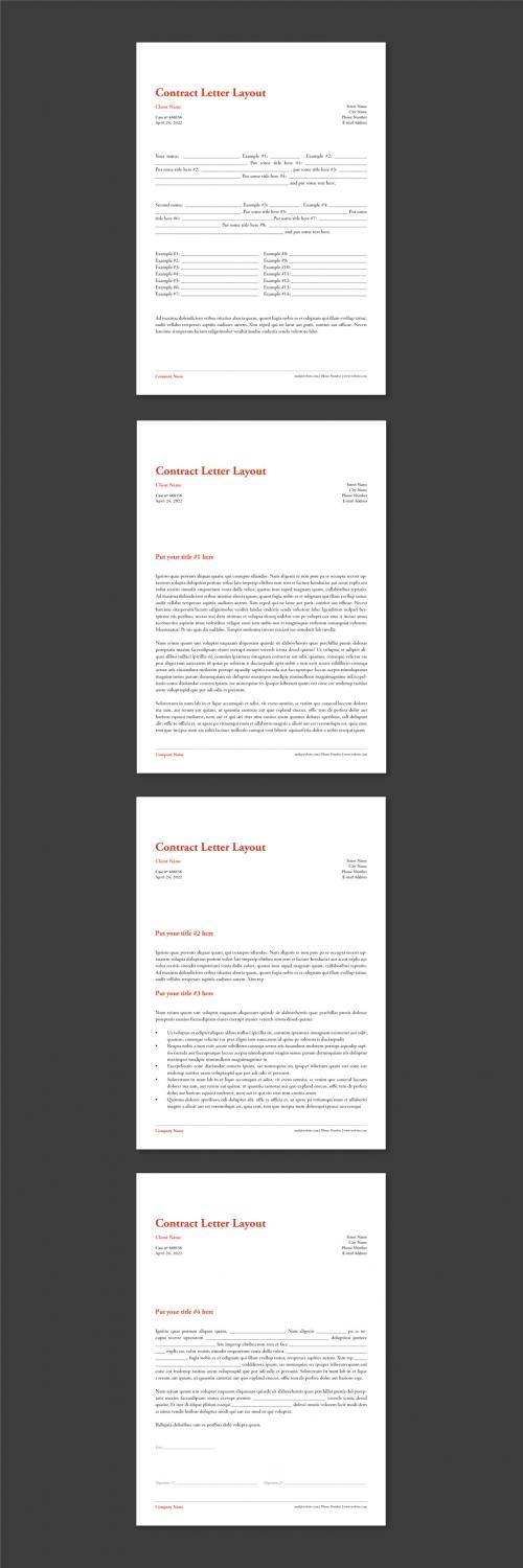 Contract Letter Layout - 442548438