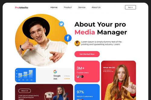 ProMedia - Digital Marketing Website Hero