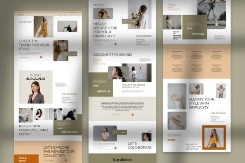 Royalance - Fashion Website UI Kit Figma Template