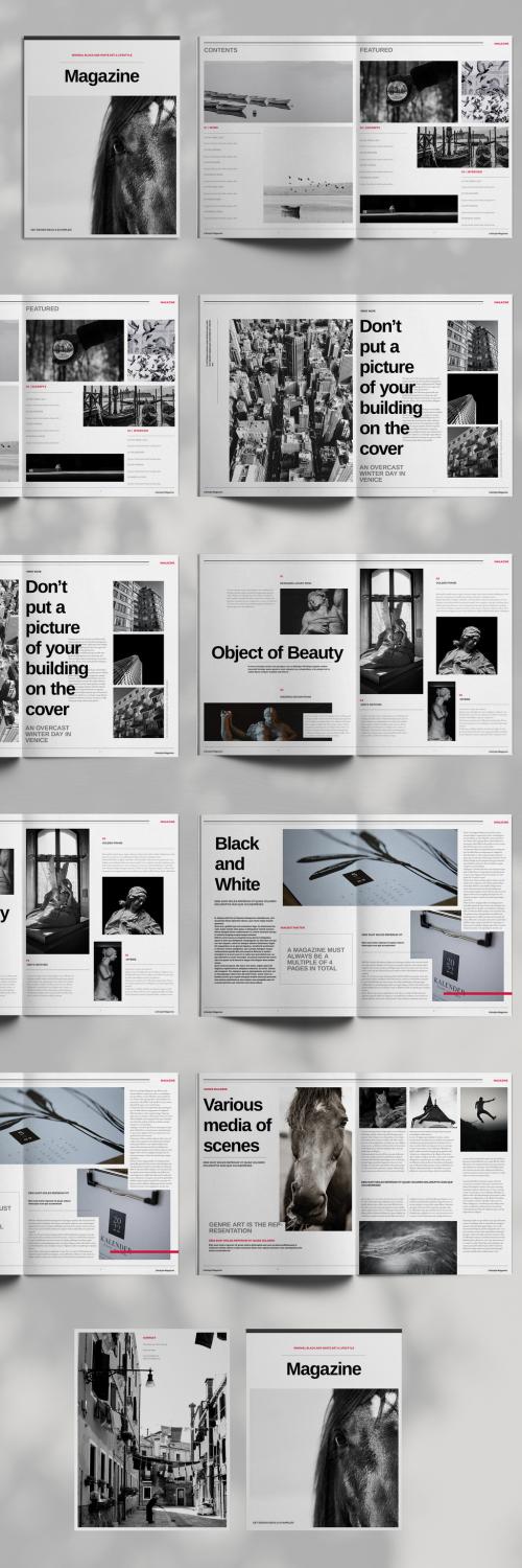 Minimal Magazine Layout - 442597303