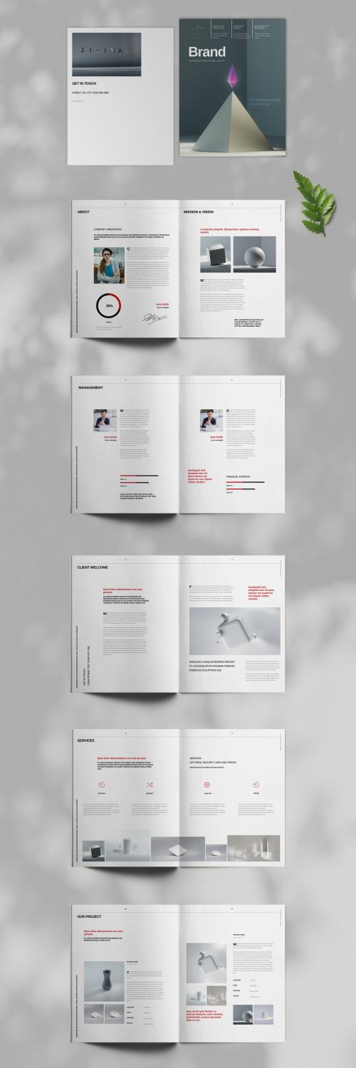 Modern Business Brochure Layout - 442597339