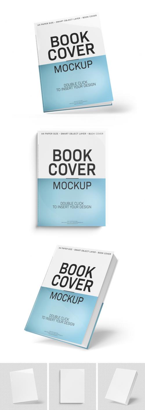 Book Cover Mockup Set Isolated on White - 442599757