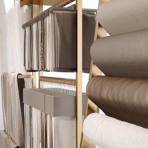 Commercial equipment for a curtain and fabric store