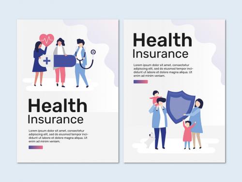 Poster Layouts for Health Insurance - 442611786