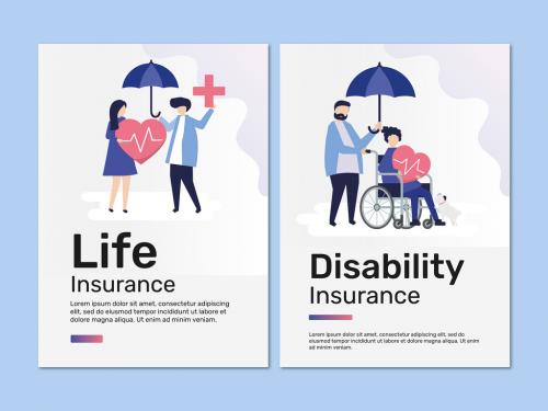 Poster Layouts for Life and Disability Insurance - 442611793