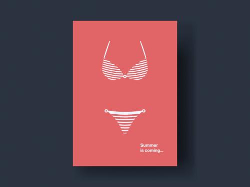 Summer Bikini Card Layout - 442613432