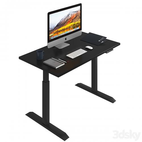 Black lift desk