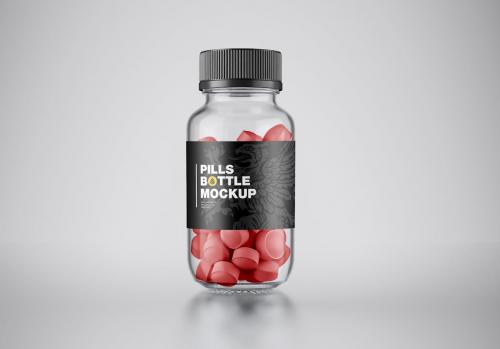 Pills Bottle Mockup