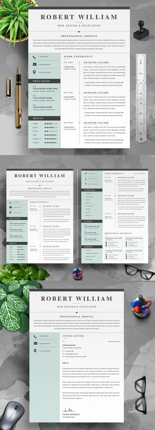 Professional Resume and Cover Letter Layout - 442804153