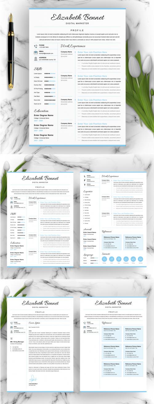 Professional or Design Jobs Resume Layout - 442804161