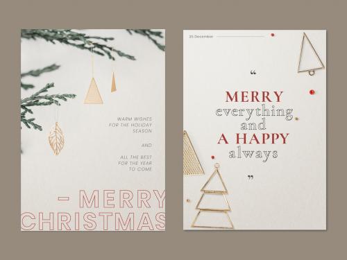 Christmas Season Poster Layout Design - 442933867